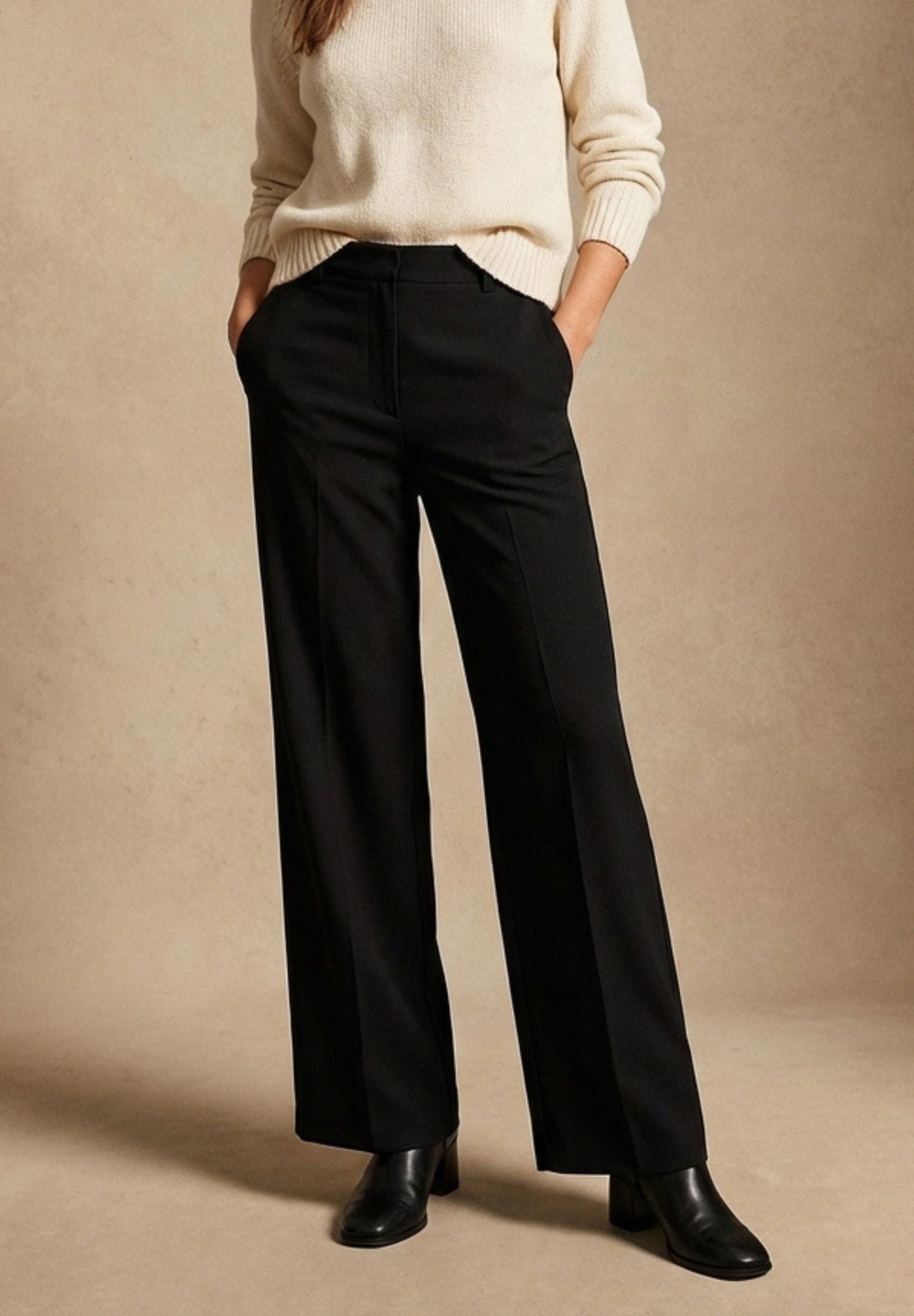 Pantaloni slim fit neri