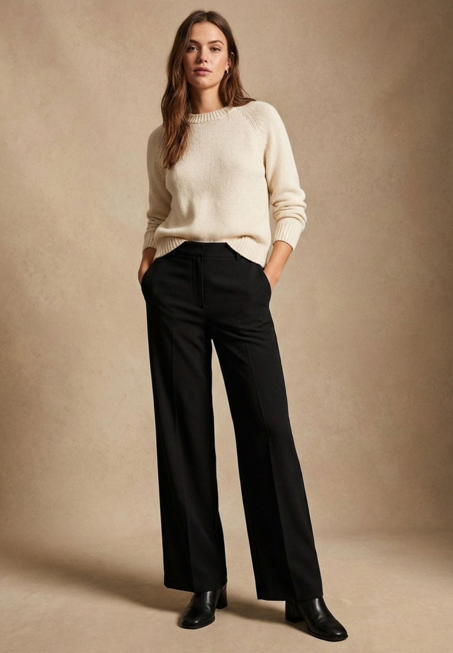 Pantaloni slim fit neri