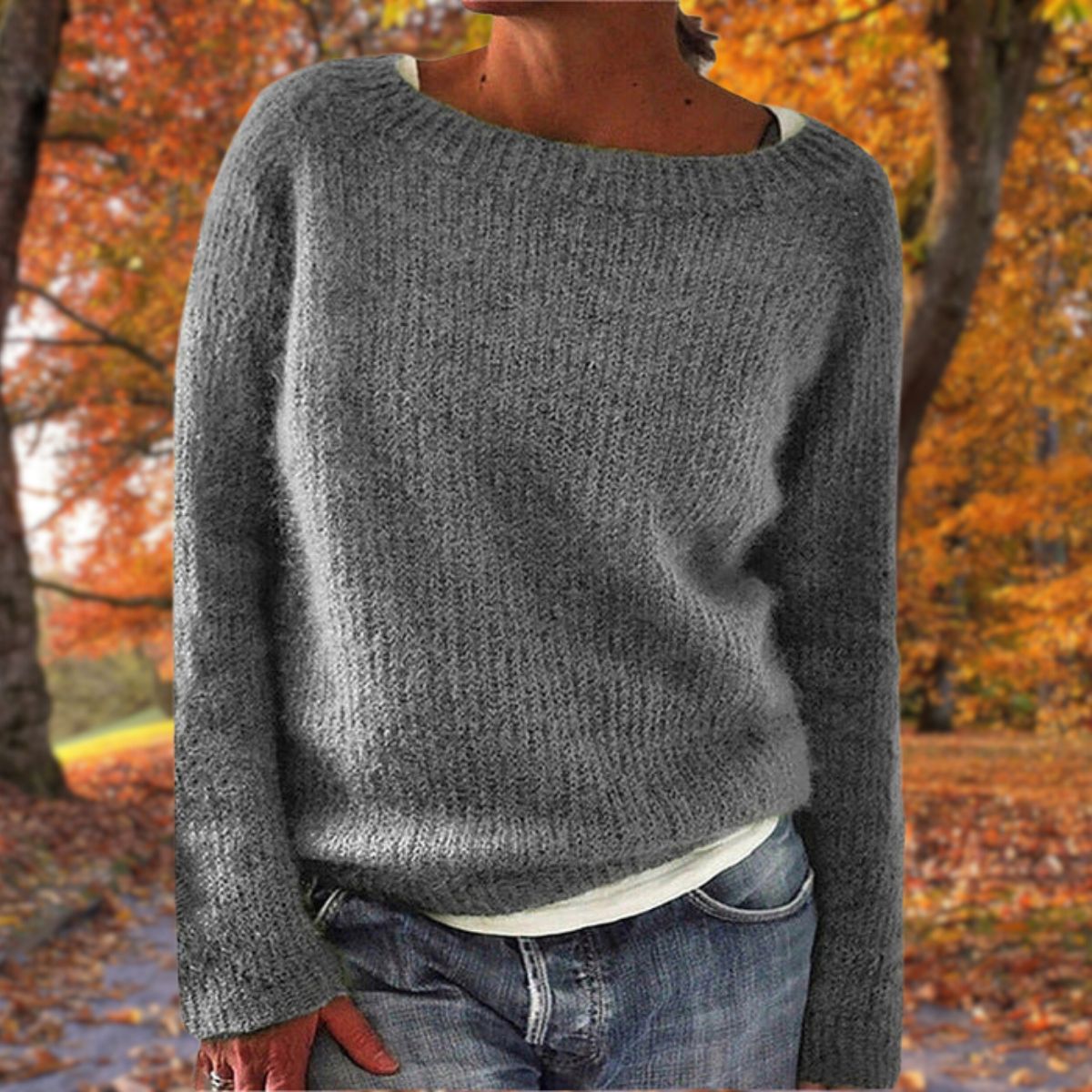 Da Donna Maglione Relax Maglia Morbida Casual Moderna