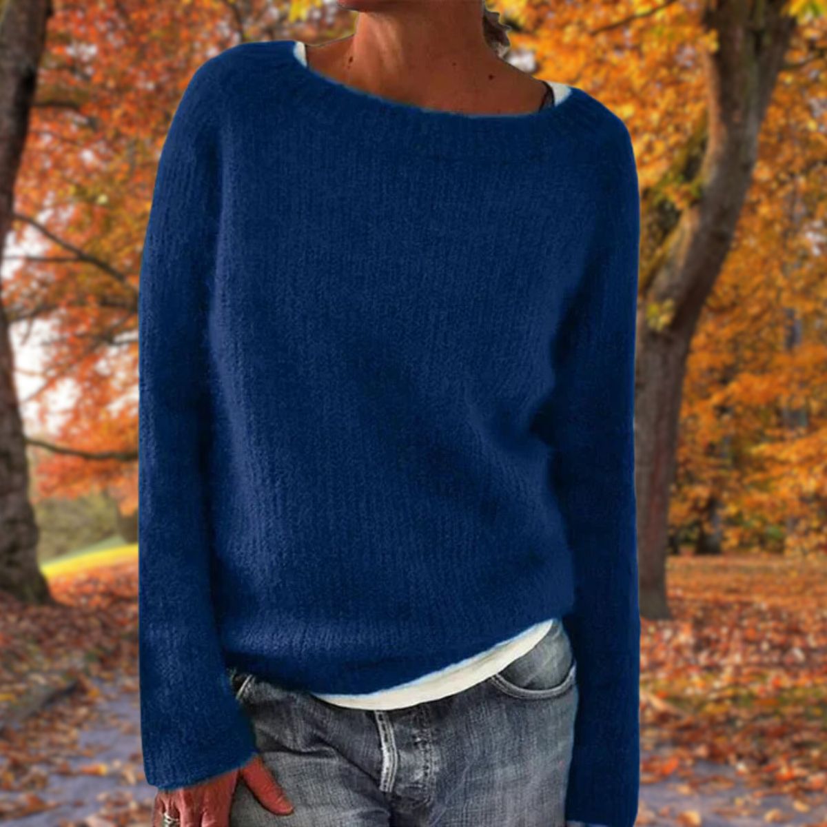 Da Donna Maglione Relax Maglia Morbida Casual Moderna