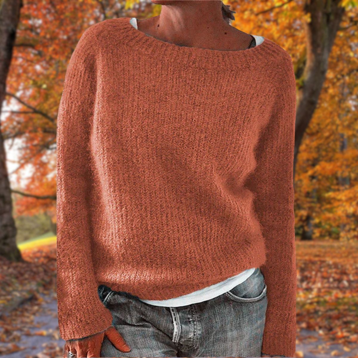 Da Donna Maglione Relax Maglia Morbida Casual Moderna