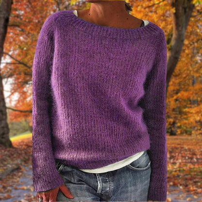 Da Donna Maglione Relax Maglia Morbida Casual Moderna