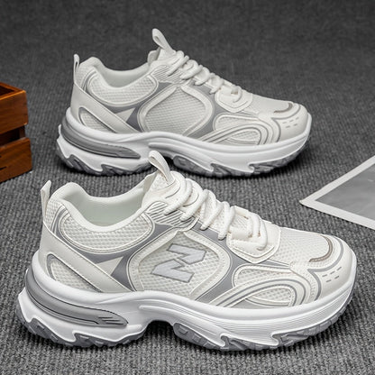 Da Uomo Sneakers Chunky Stringate Streetwear Casual Quotidiano