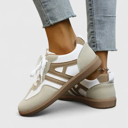 Da Donna Sneakers Retro con Lacci e Suola Comfort per Tutti i Giorni
