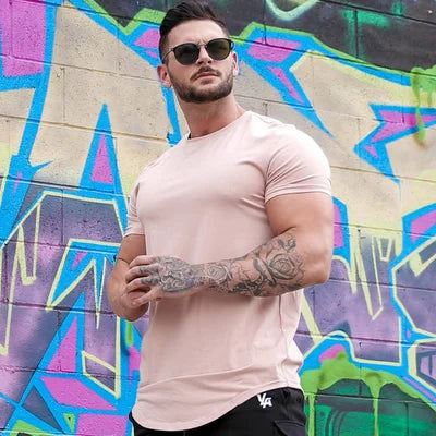 Da Uomo T-Shirt Athletic Extended Fit Performance Essential