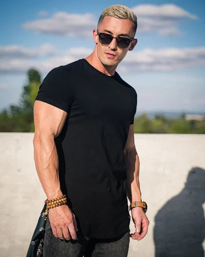 Da Uomo T-Shirt Athletic Extended Fit Performance Essential