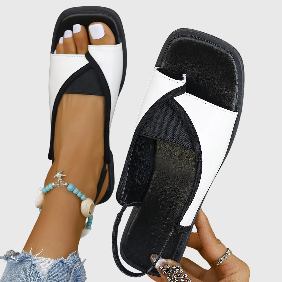 Da Donna Sandali Fasce Incrociate Punta Aperta Comfort Moderna