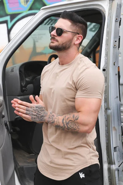 Da Uomo T-Shirt Athletic Extended Fit Performance Essential