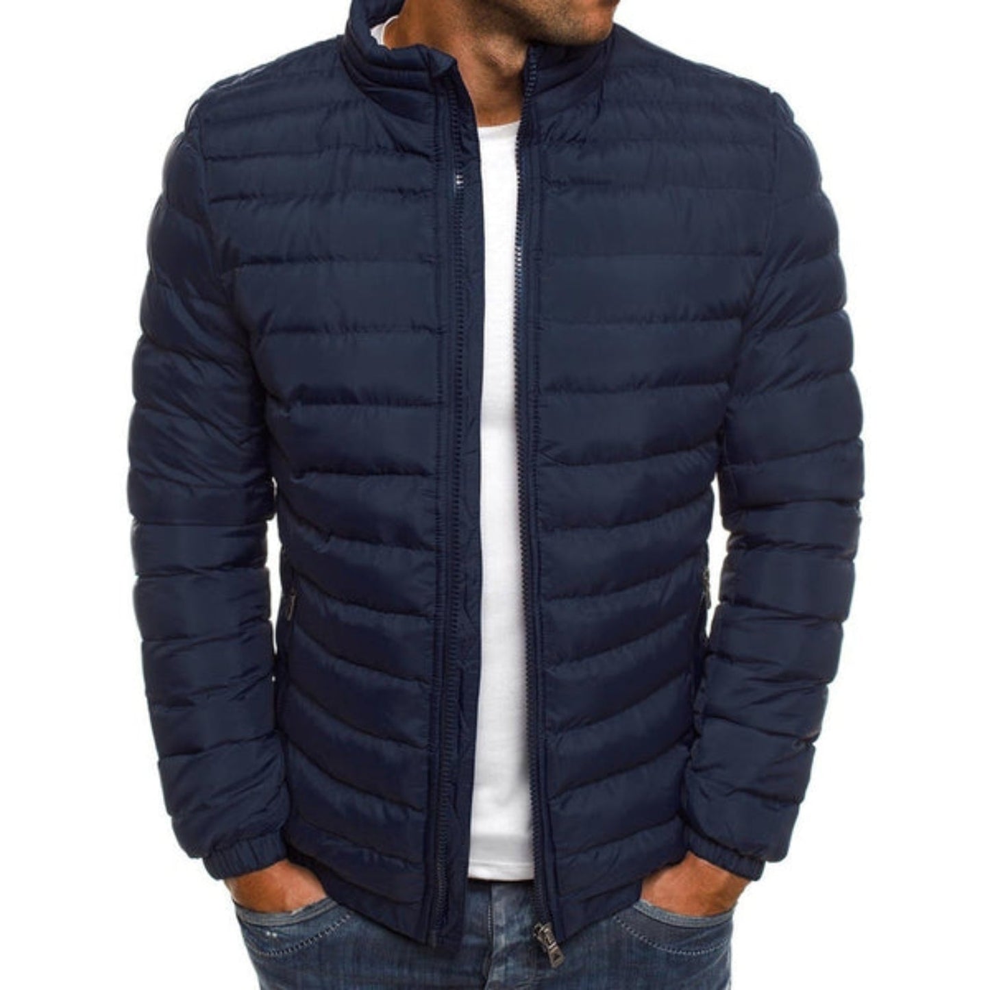 Da Uomo Giacca Trapuntata Leggera Design Contemporaneo