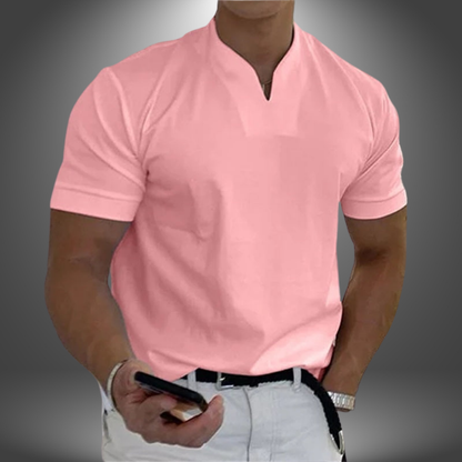 Men's V-Neck Minimal Essential T-Shirt Relaxed Modern