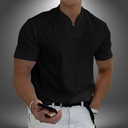 Men's V-Neck Minimal Essential T-Shirt Relaxed Modern