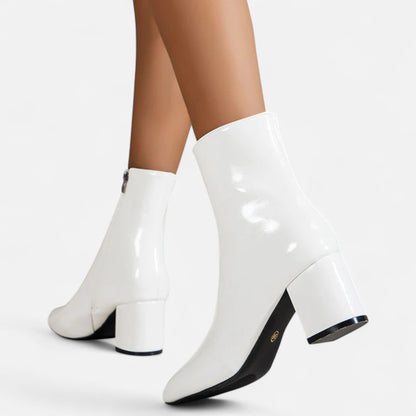 Da Donna Stivaletti Pelle Tacco Largo Eleganza Moderna