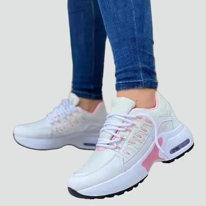 Da Donna Sneakers Stringate Suola Rialzata Casual Comode