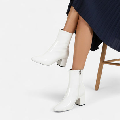 Da Donna Stivaletti Pelle Tacco Largo Eleganza Moderna