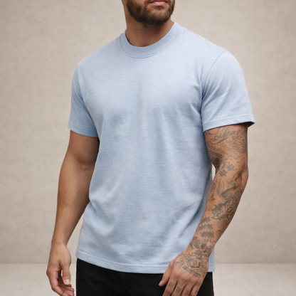 Da Uomo T-Shirt Slim Fit Girocollo Essenziale Relax Moderna