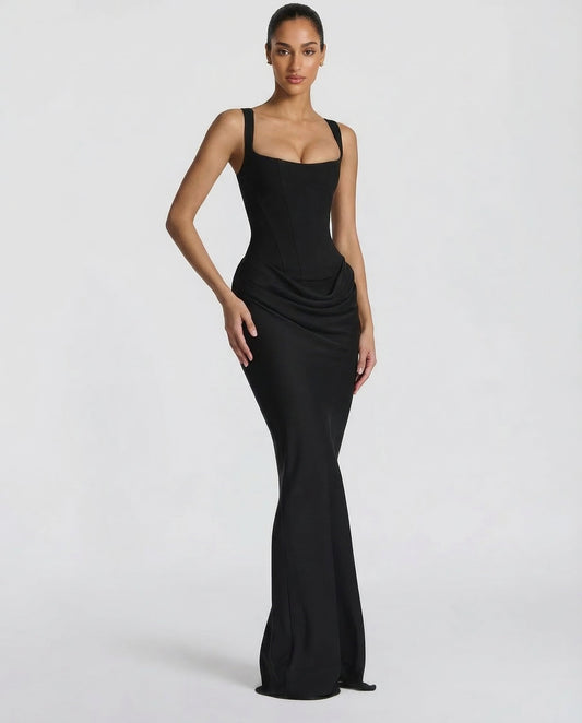 Da Donna Abito Maxi Corsetto Con Drappeggio Sagomato