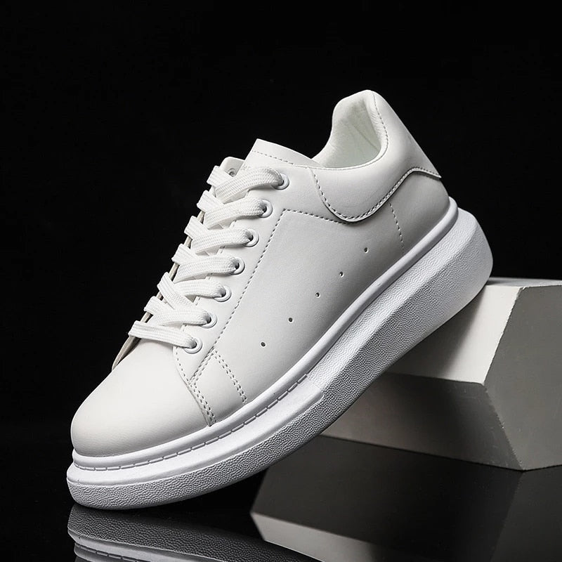 Da Uomo Sneakers Urban Minimal in Pelle Sintetica