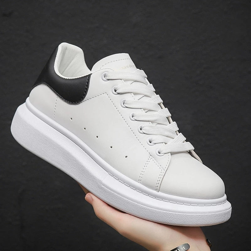 Da Uomo Sneakers Urban Minimal in Pelle Sintetica