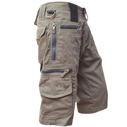 Da Uomo Shorts Cargo Utility con Tasche Multifunzione Zip
