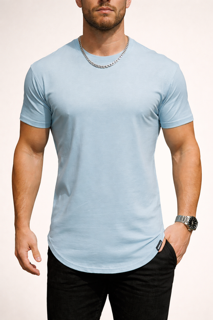 Da Uomo T-Shirt Essential in Cotone Blend Stile Minimal Moderno