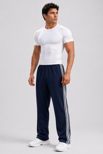 Da Uomo Pantaloni Sportivi Gamba Dritta Coulisse Tecnici Active