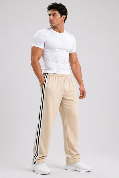 Da Uomo Pantaloni Sportivi Gamba Dritta Coulisse Tecnici Active