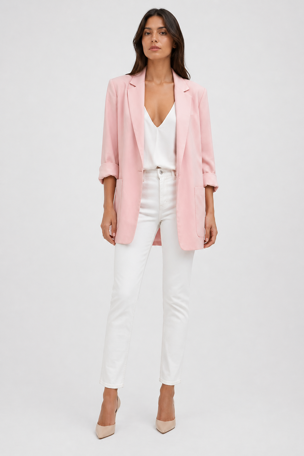 Da Donna Blazer Sartoriale Longline Strutturato Slim Fit Elegante