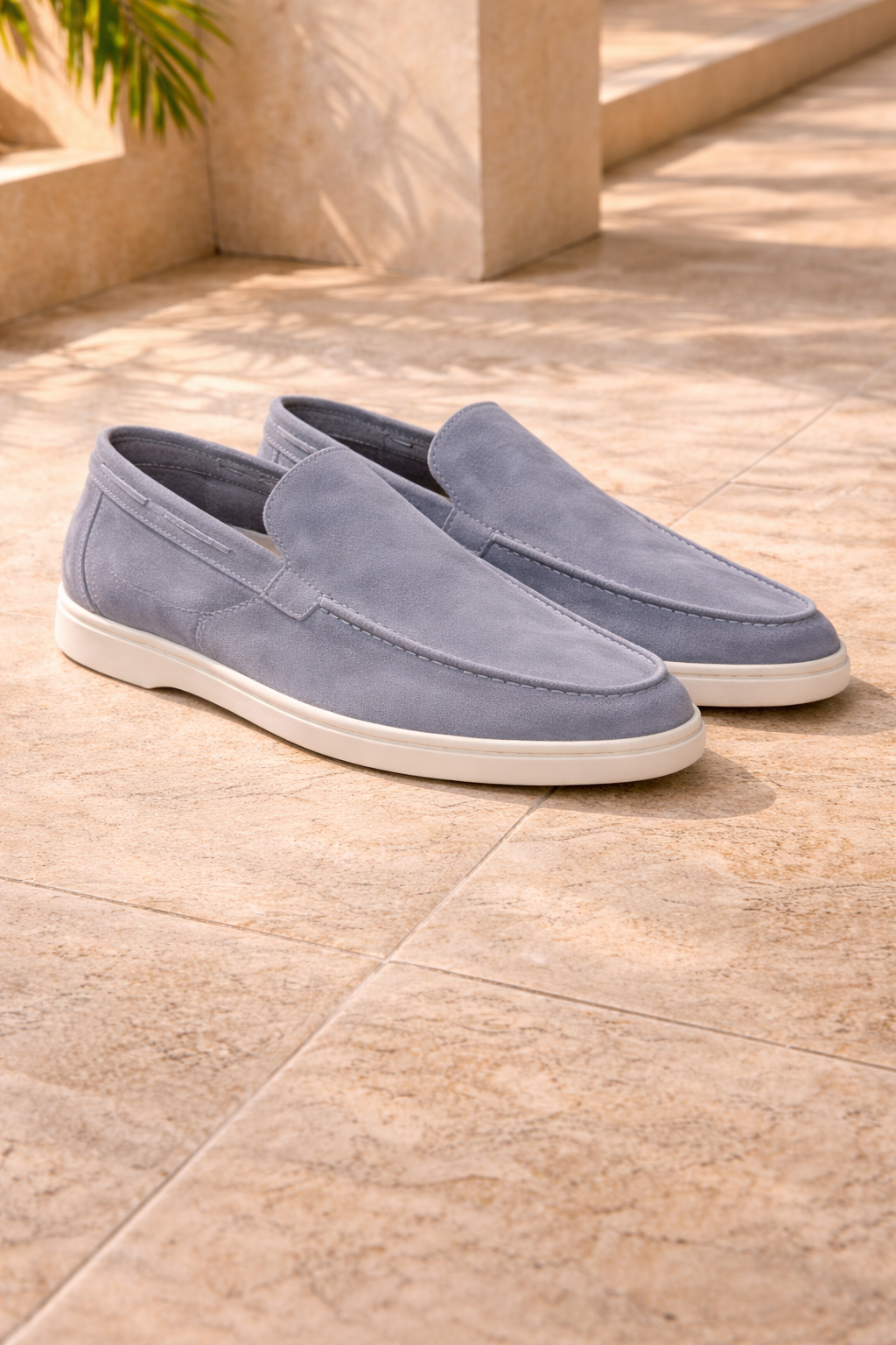 Da Uomo Mocassini Slip-On in Camoscio Stile Smart Casual Minimalista