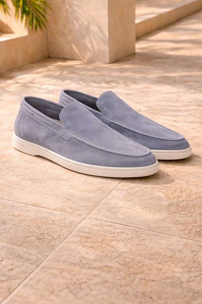 Da Uomo Mocassini Slip-On in Camoscio Stile Smart Casual Minimalista