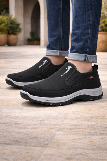 Da Uomo Scarpe Slip-On da Camminata con Ammortizzazione e Comfort Outdoor