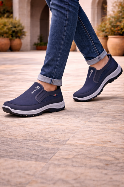 Da Uomo Scarpe Slip-On da Camminata con Ammortizzazione e Comfort Outdoor
