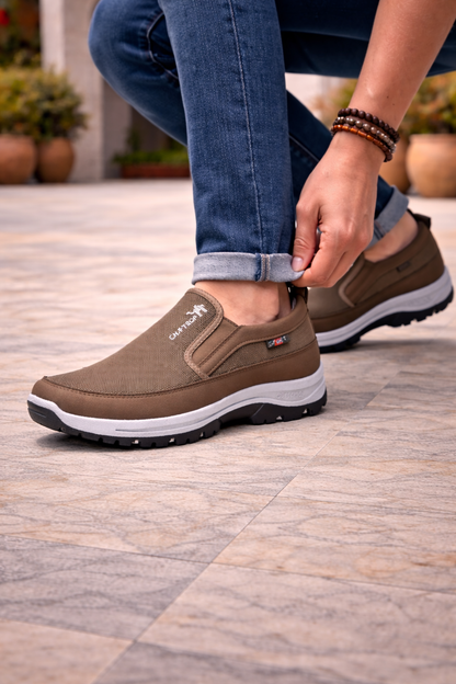 Da Uomo Scarpe Slip-On da Camminata con Ammortizzazione e Comfort Outdoor