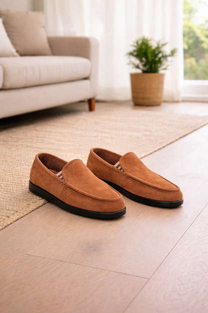 Da Uomo Mocassini Slip-On in Tessuto Testurizzato dallo Stile Casual Raffinato