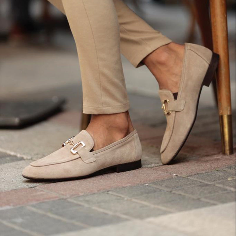 Da Uomo Mocassini Slip-On Con Dettaglio Metallico
