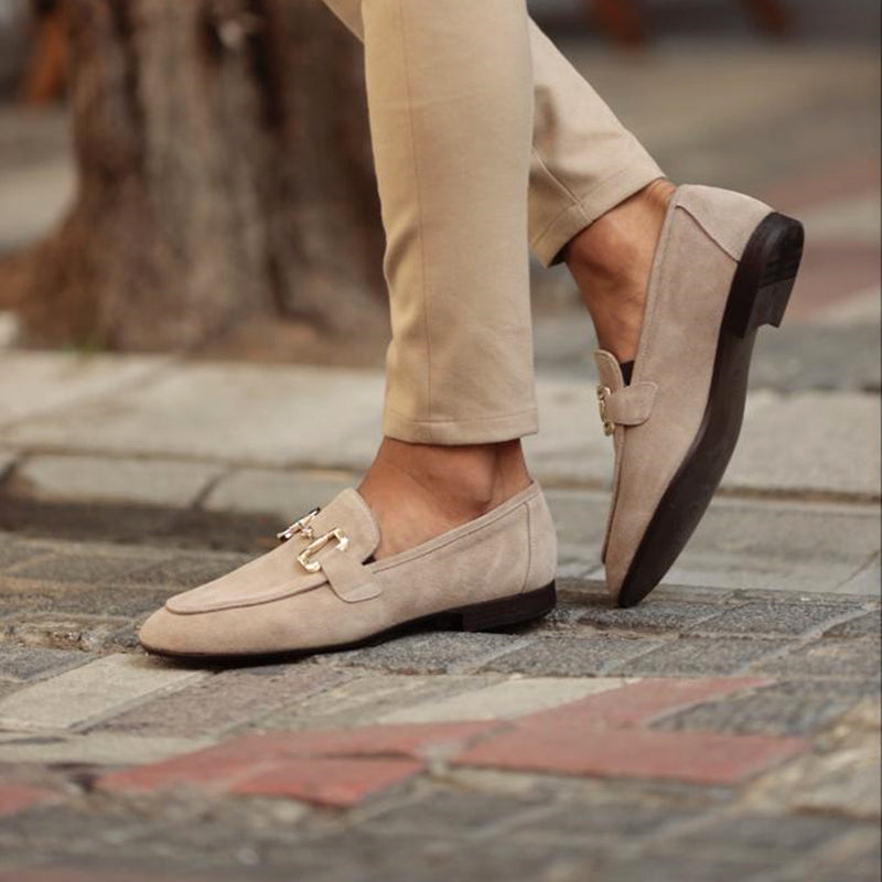 Da Uomo Mocassini Slip-On Con Dettaglio Metallico