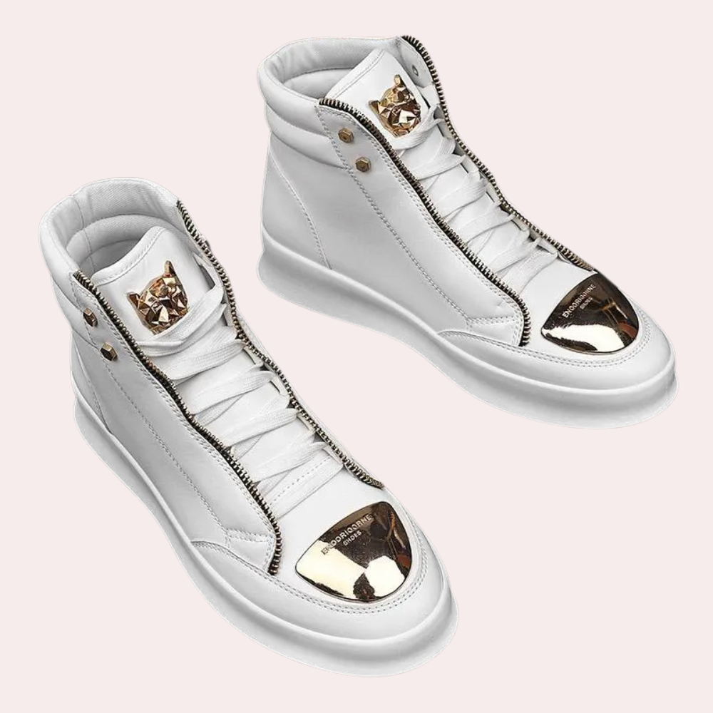 Da Uomo Sneakers High Top Zip Urban Street Moderna