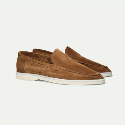 Da Uomo Mocassini Slip-On in Pelle Scamosciata Raffinata