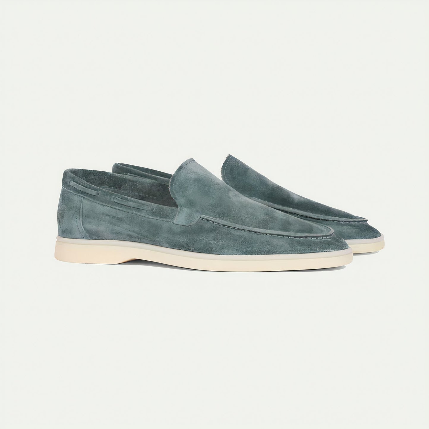 Da Uomo Mocassini Slip-On in Pelle Scamosciata Raffinata