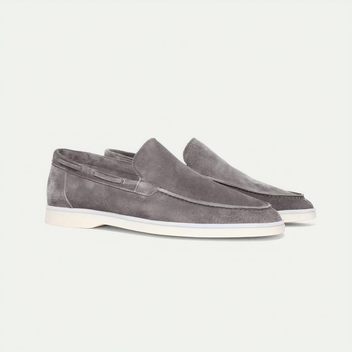 Da Uomo Mocassini Slip-On in Pelle Scamosciata Raffinata