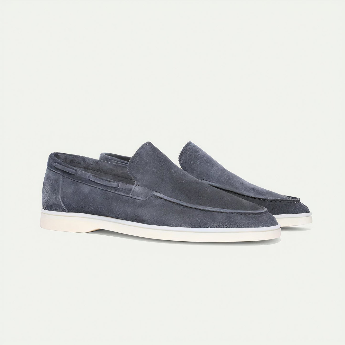 Da Uomo Mocassini Slip-On in Pelle Scamosciata Raffinata