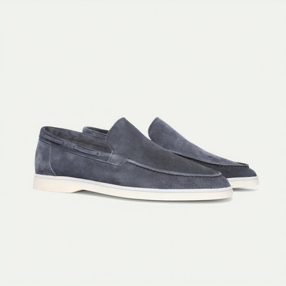 Da Uomo Mocassini Slip-On in Pelle Scamosciata Raffinata