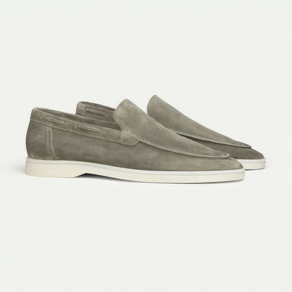 Da Uomo Mocassini Slip-On in Pelle Scamosciata Raffinata
