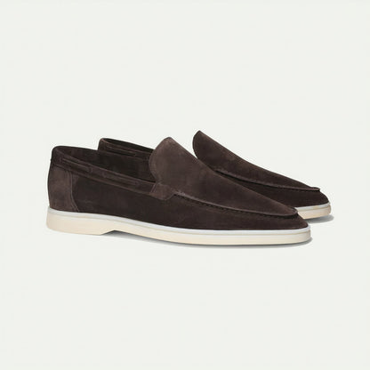 Da Uomo Mocassini Slip-On in Pelle Scamosciata Raffinata
