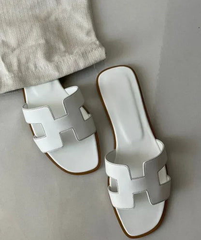 Da Donna Sandali in Pelle con Fascia H Slip-On