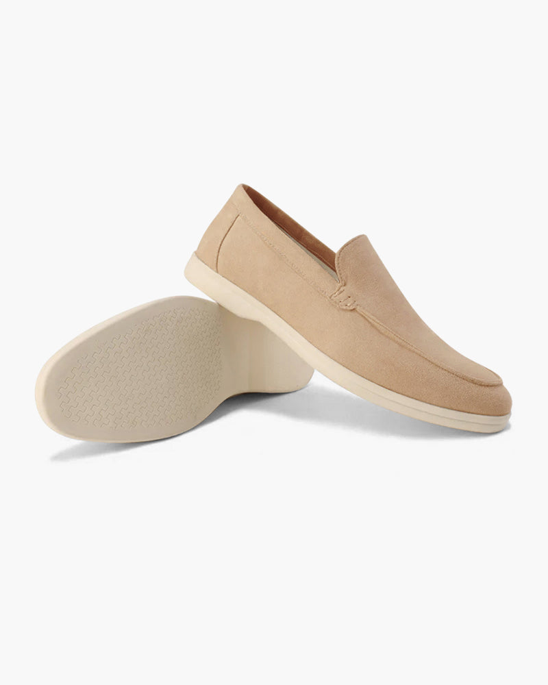 Da Uomo Mocassini Slip-On in Camoscio con Design Casual Comfort