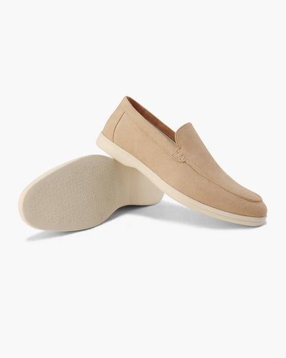 Da Uomo Mocassini Slip-On in Camoscio con Design Casual Comfort