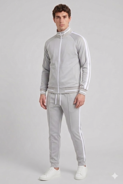 Da Uomo Tuta Sportiva Completa Zip Struttura Atletica Moderna