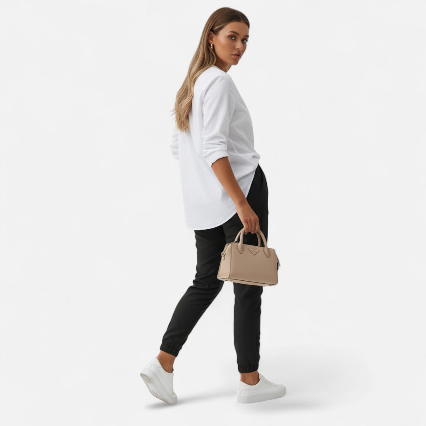 Da Donna Pantaloni Slim Fit Vita Alta Linea Sartoriale