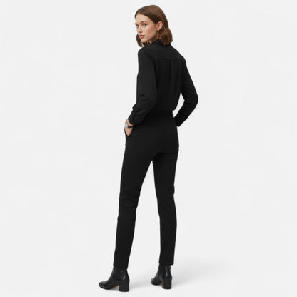 Donna Blusa Colletto Morbido Vestibilità Raffinata Stile Contemporaneo