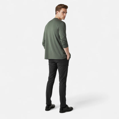 Da Uomo Cardigan Aperto Stile Minimal Eleganza Casual Moderna